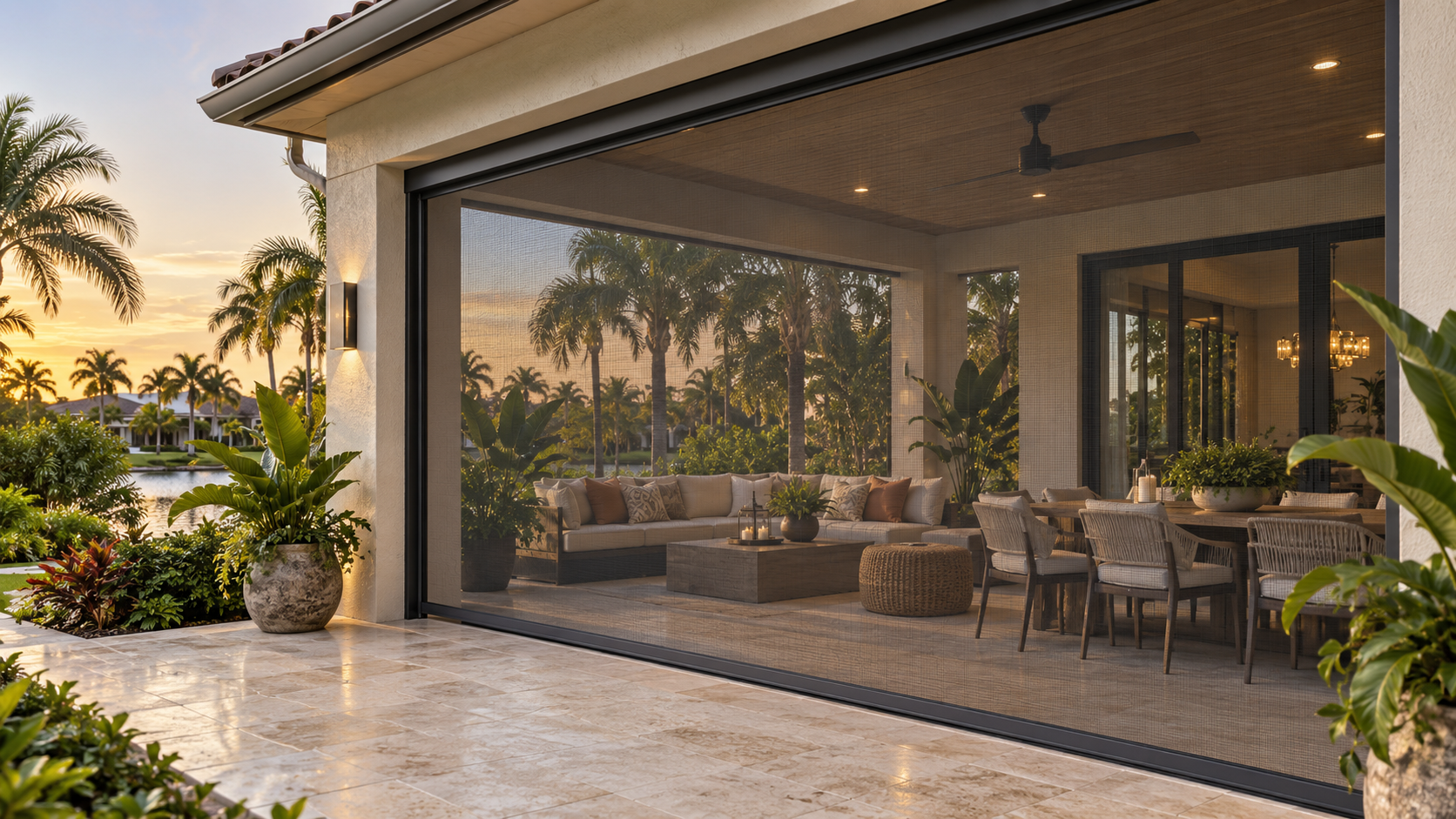 Luxury-lanai-with-retractable-insect-screen