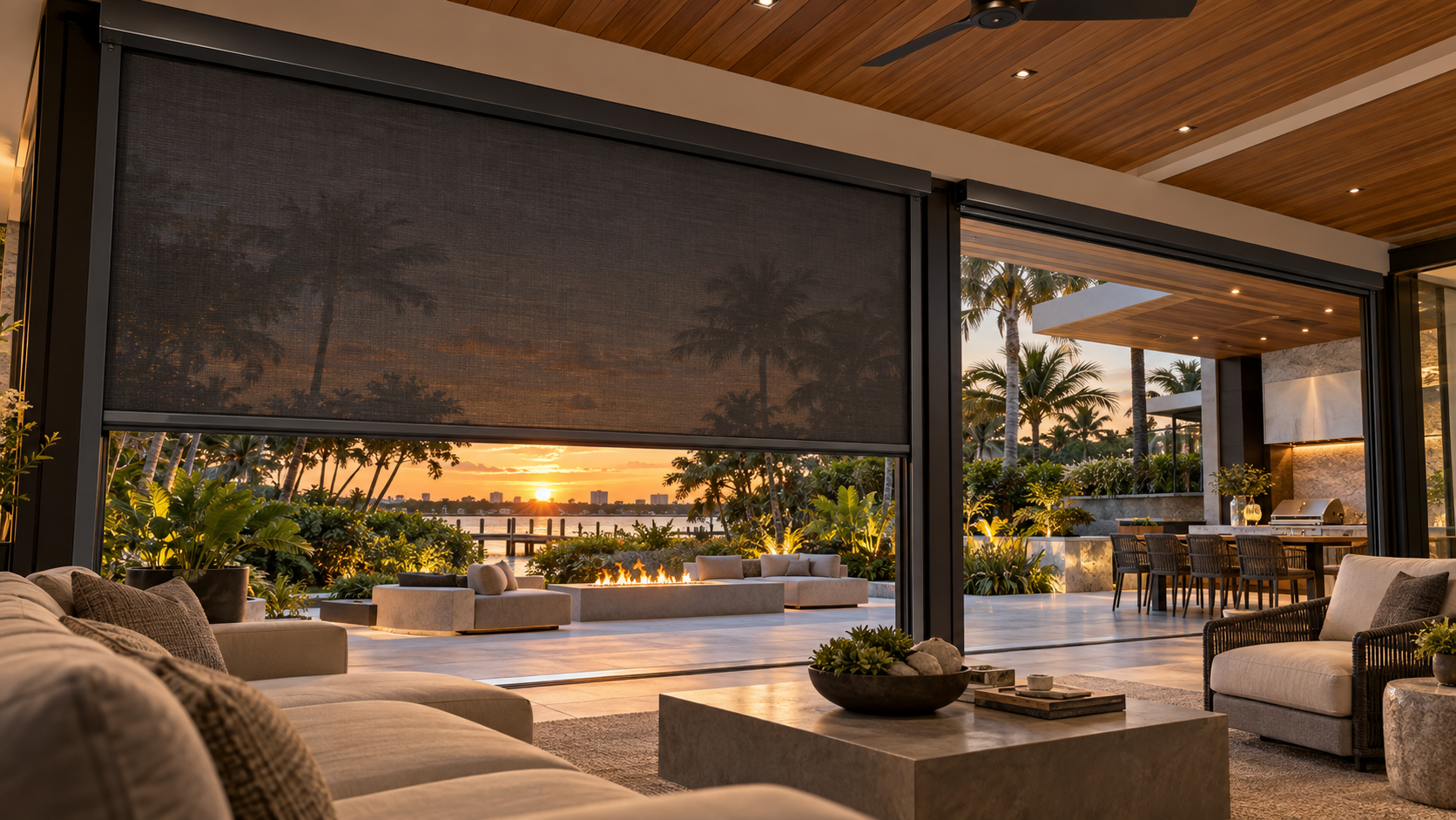 Modern-tropical-patio-dual-screens-jupiter-fl