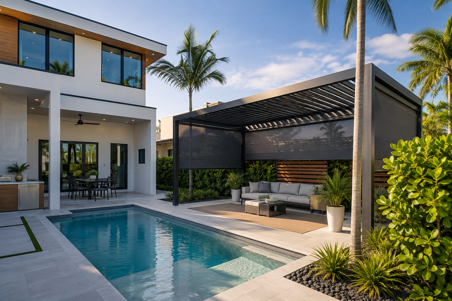 Elegant outdoor living visual